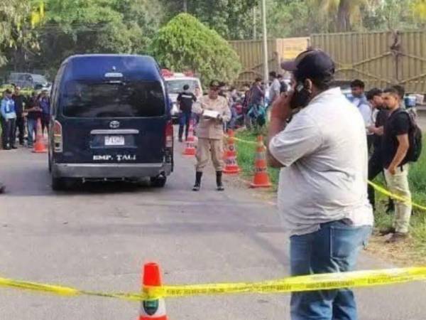 Una unidasd de transporte de Potrerillos, Cortés, es el involucrado en el accidente.