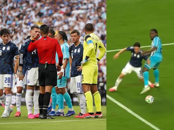 Argentina empezó ganando contra Honduras con un penal que cometió Cristopher Meléndez.