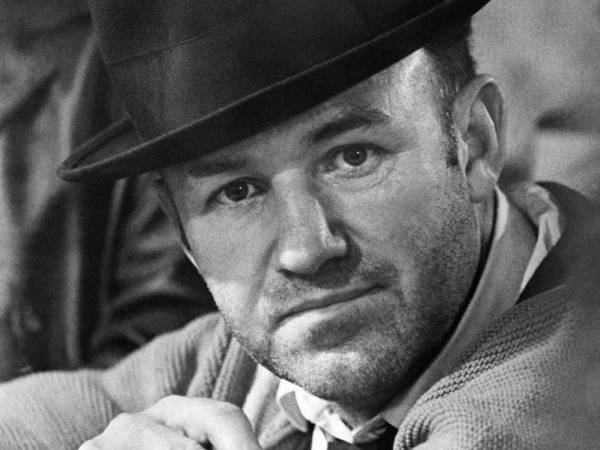 El reconocido actor Gene Hackman en una fotografía de su juventud.