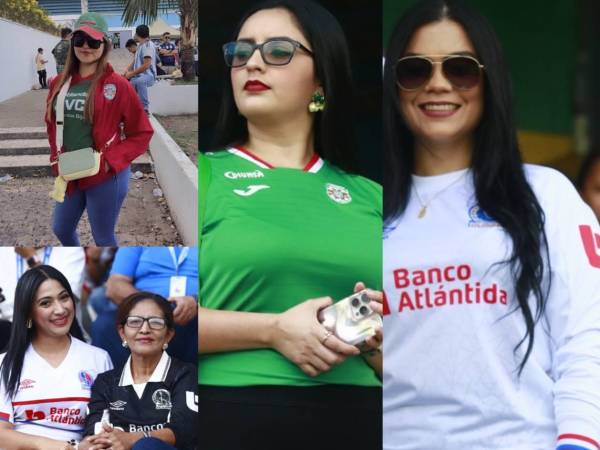 Mira lo que ocurrió en las graderías del estadio Morazán con motivos del clásico nacional entre Marathón y Olimpia. Bellas chicas se robaron las miradas.