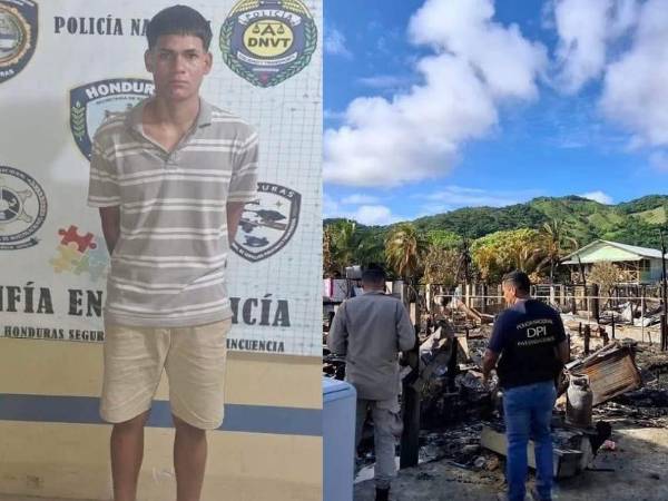 Gracias al trabajo investigativo y operativo de varias unidades policiales, fue detenido Elmer Daniel García, acusado de los delitos de incendio y daños.