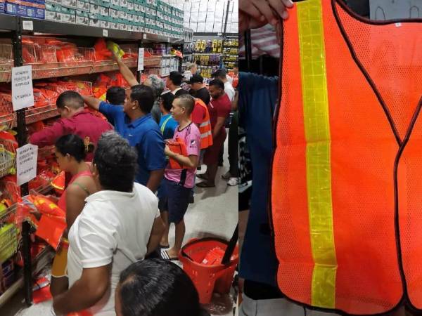 Los ceibeños acudieron en masa a los negocios que venden chalecos reflectantes para evitar ser multados.