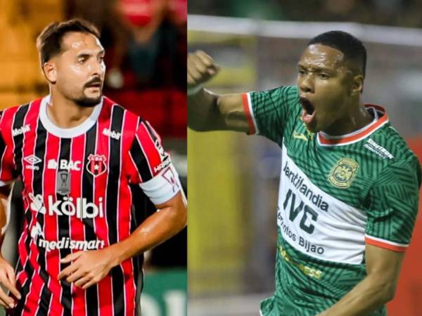 Celso Borges por Alajuelense y Yairo Moreno del Marathón, figuras de ambos clubes.