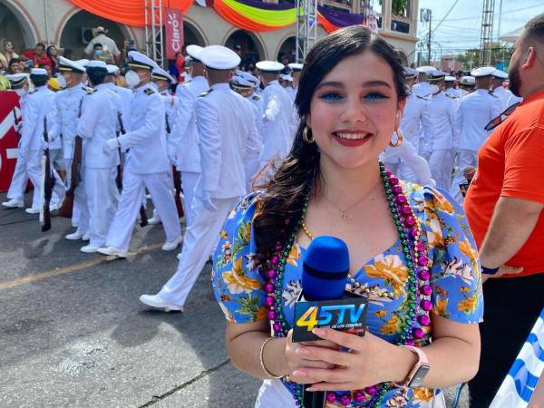 La bella Karla Zúniga es presentadora del Noticiero del Atlántico en el canal 45TV desde hace cuatro años. Además, participa en las transmisiones de eventos especiales.