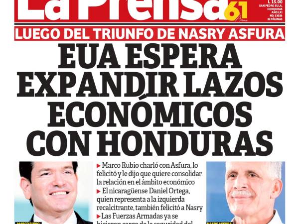 EUA espera expandir lazos económicos con Honduras