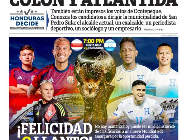 Listas papeletas electorales de Colón y Atlántida