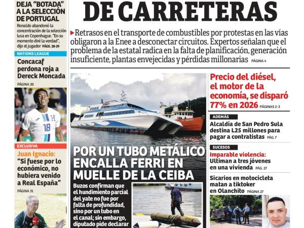 Portada de la edición impresa de este jueves 1 de octubre de 2026.