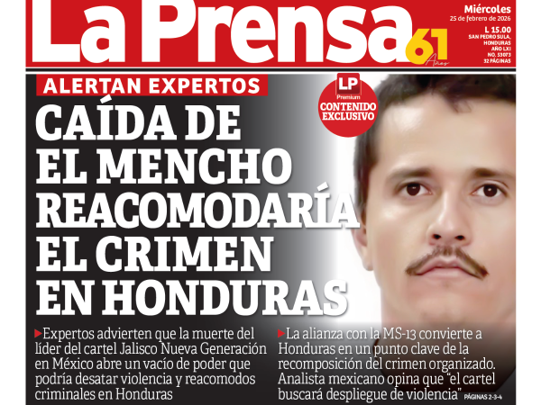 Caída de El Mencho reacomodaría el crimen en Honduras