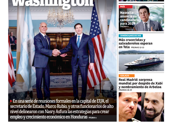 Estados Unidos reitera apoyo a Nasry en Washington