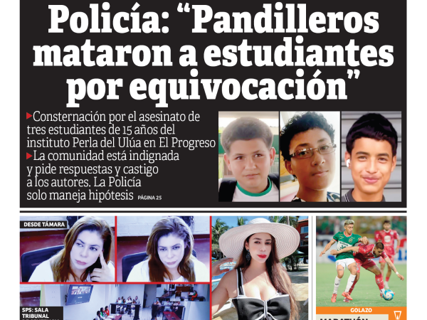 Policía: Pandilleros mataron a estudiantes por equivocación