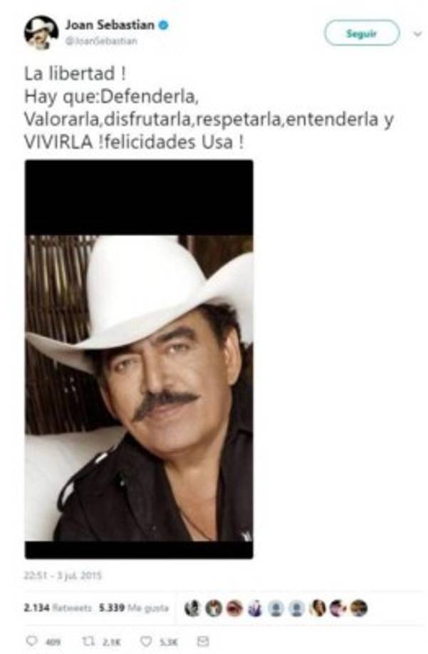 Este fue su último mensaje en las redes sociales, unos días antes de su muerte.