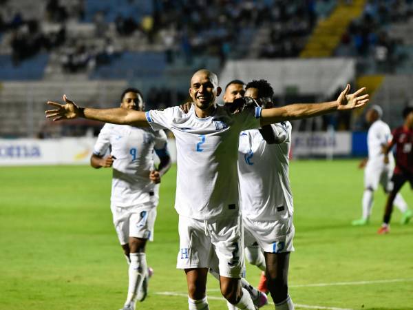 Getsel Montes celebrando su gol ante Antigua y Barbuda.