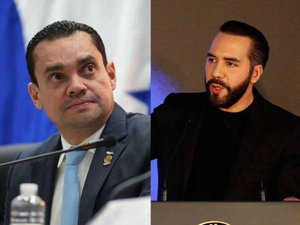 Tomás Zambrano, presidente del Congreso Nacional y Nayib Bukele, presidente de El Salvador.