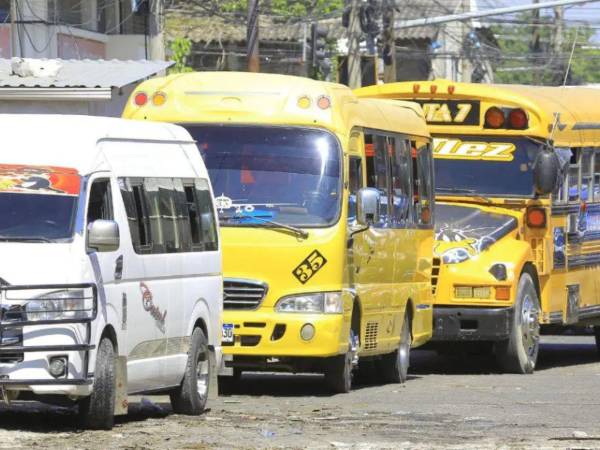 Imagen de referencia de una toma de transportes en San Pedro Sula, Honduras.