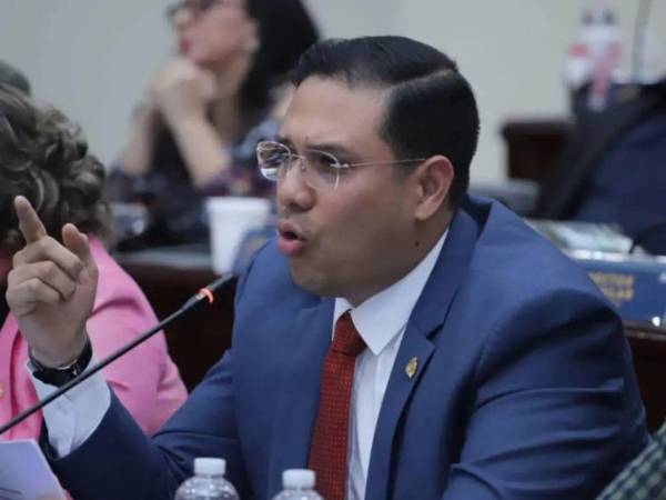 Mauricio Rivera, exdiputado del Partido Liberal, durante una sesión legislativa.