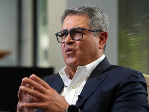El expresidente de Honduras (2014-2022), Juan Orlando Hernández, durante una entrevista.