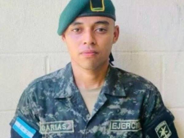 Fotografía del militar Maynor Joel Carías Moreno, en vida.