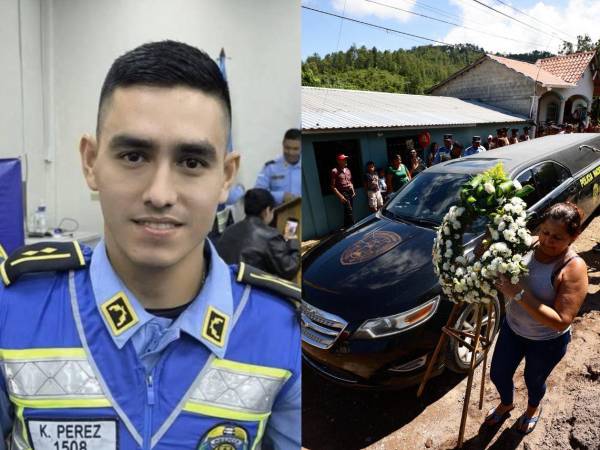 En el sector de La Cuesta, Santa Bárbara, le están dando el último adiós al inspector de la Policía, Kevin Pérez Vargas.