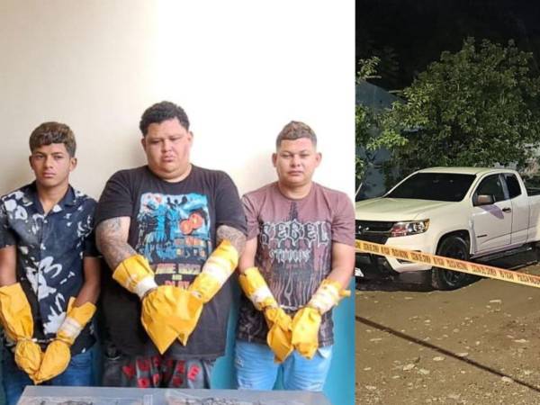 Agentes policiales capturaron a tres sospechosos del doble homicidio perpetrado en la madrugada de este sábado en Sabá, Colón, región nororiental de Honduras.