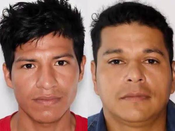 Las autoridades identificaron a los fallecidos como Abner Antonio Guerrero Vásquez, de 29 años, y Gonzalo Calderón Gazo, de 37.