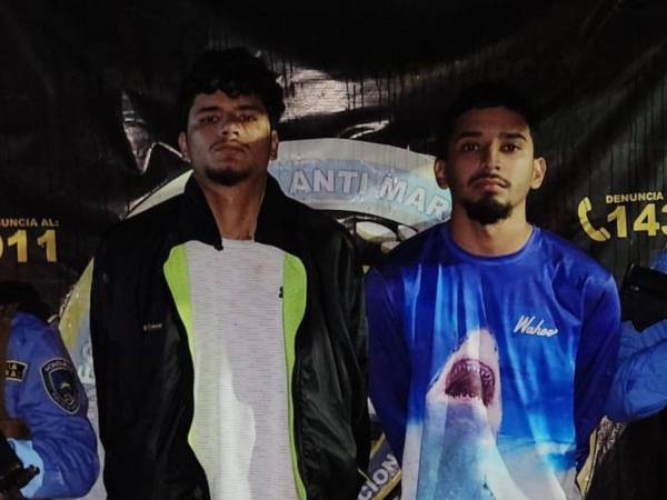 Según la Dipampco, los dos detenidos son integrantes activos de la Pandilla 18.