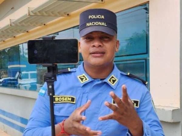 Fotografía en vida del policía Chown Benítez Bosen Antonio, quien fue ultimado en Puerto Lempira, Gracias a Dios.