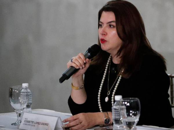 Cossette López es representante del Partido Nacional en el Consejo Nacional Electoral (CNE).