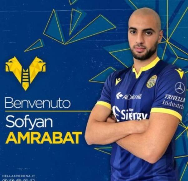 El Hellas de Verona anunció una nueva incorporación. El centrocampista marroquí Sofyan Amrabat llega cedido al conjunto italiano por el Brujas de Bélgica con una opción de compra para los italianos.