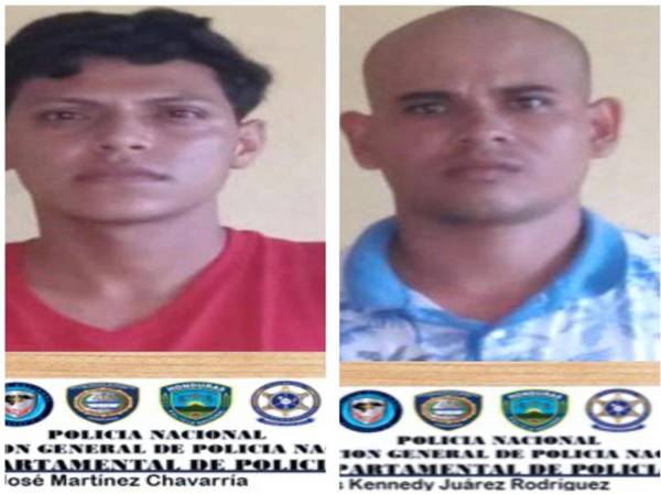 Jesús Kennedy Juárez Rodríguez, alias “Chuy”, y Jorge José Martínez Chavarría, alias “Mono”.