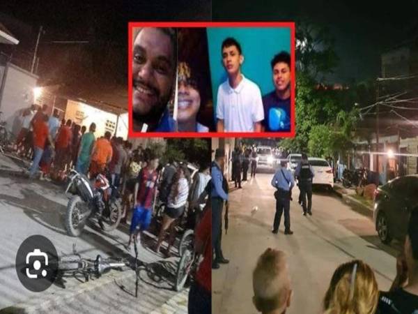 Imágenes de las víctimas y el lugar donde se registró el crimen.