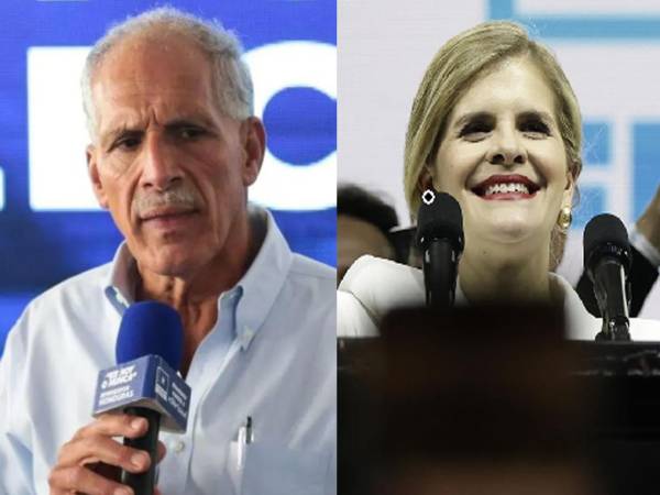 Nasry Asfura y Laura Fernández, presidenta electa de Costa Rica.