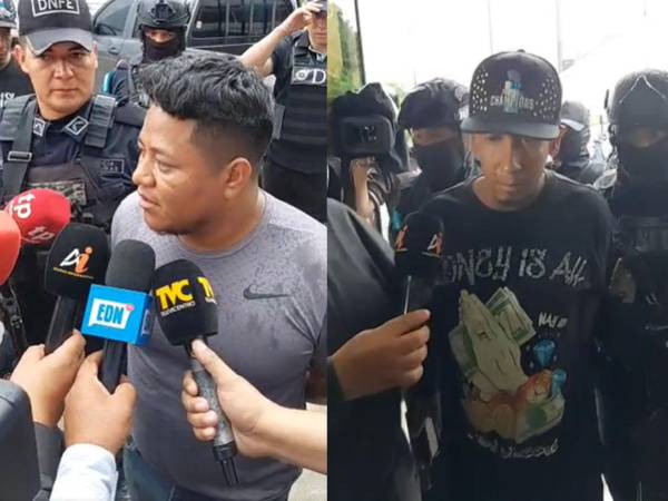 Los dos sujetos fueron identificados como Erlin Margarito Escoto y Aníbal Josué Aguilar.