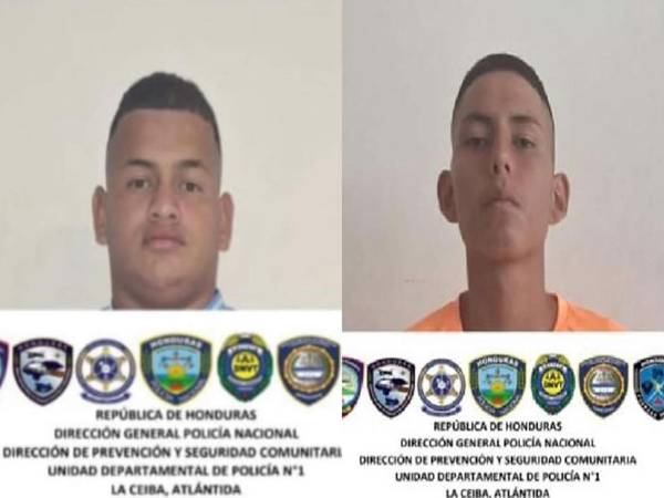 Sadiel Isaac Hernández Álvarez y José Gustavo Callejas Arteaga, los dos jovenes condenados.