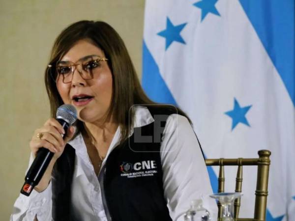 <b>Ana Paola Hall, consejera presidenta del CNE. </b>