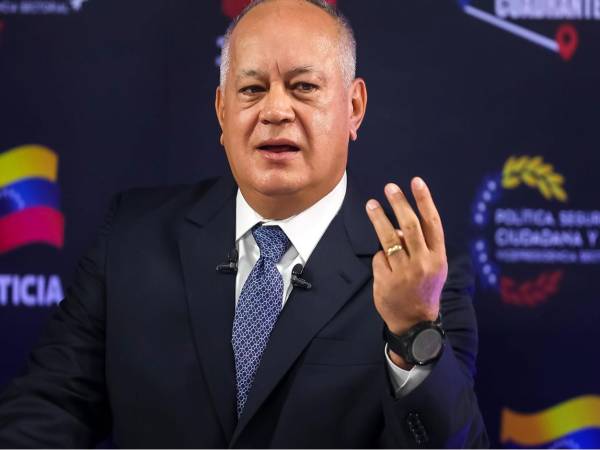 El titular de Interior de Venezuela, Diosdado Cabello, en una foto de archivo. EFE/ Miguel Gutiérrez.