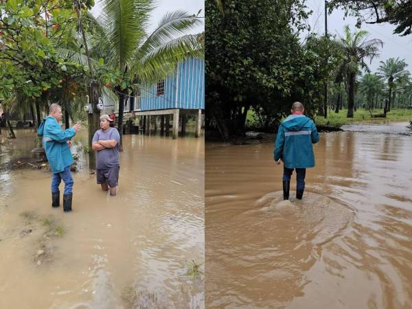 Se mantiene alerta amarilla para Colón, Atlántida e Islas de la Bahía. Imágenes de las lluvias en Atlántida.