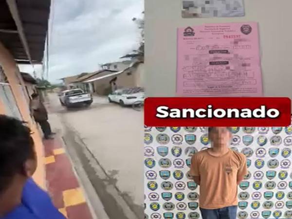 Imagen de la persecución, de la infracción y del menor detenido en La Paz.
