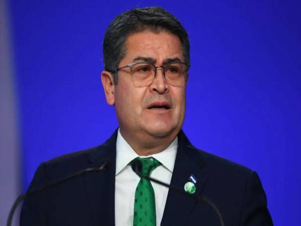 Imagen de archivo del expresidente Juan Orlando Hernández.