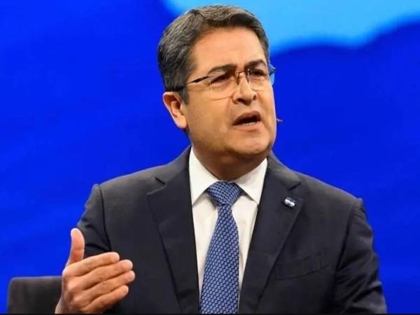 Imagen de archivo del expresidente Juan Orlando Hernández.