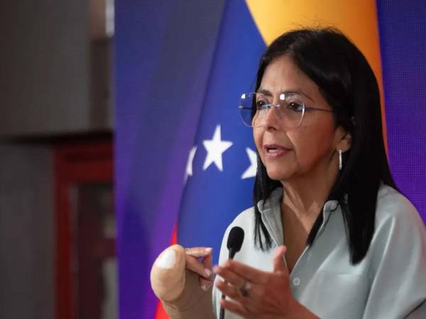 Delcy Rodríguez, vicepresidenta de Venezuela.