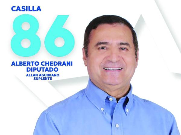 <b>Alberto Chedrani Castañeda, diputado por Cortés.</b>