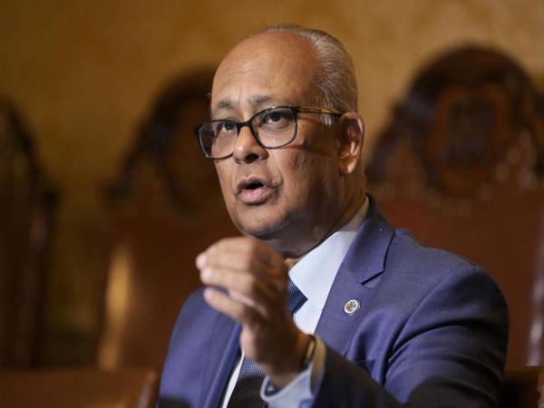 El secretario general de la Organización de los Estados Americanos (OEA), Albert Ramdin. EFE.