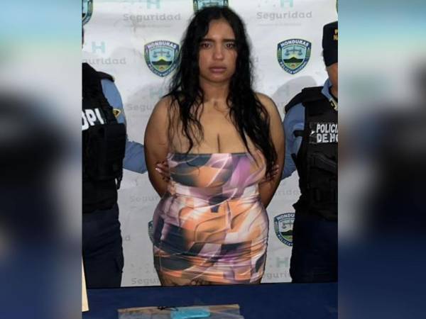 Eily Chávez tras su detención.