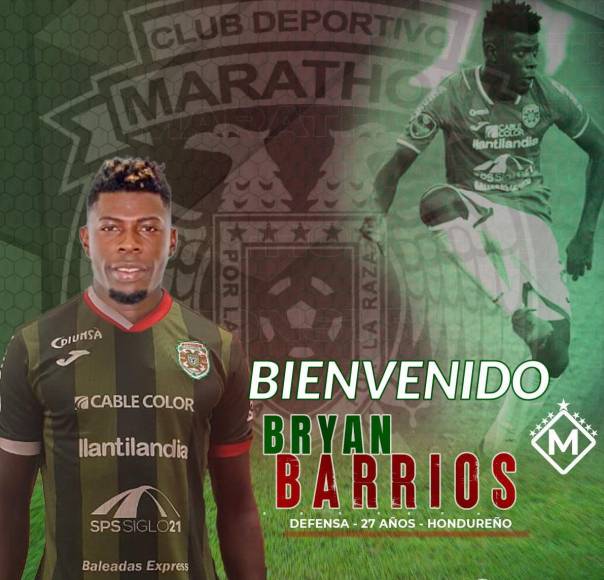 Bryan Barrios, defensor hondureño, regresa a Marathón, tras un buen paso por el Vida.