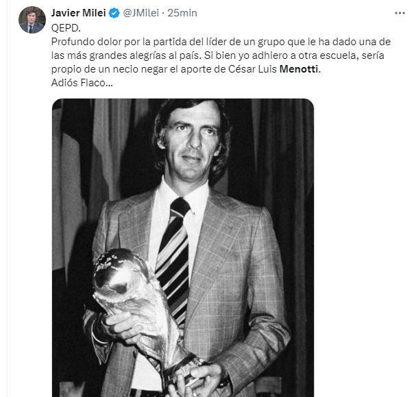 Argentina y el mundo del fútbol lloran la muerte de Menotti