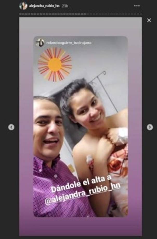 Según los videos que público Rubio y el cirujano Aguirre, la operación se hizo el fin de semana pasado.