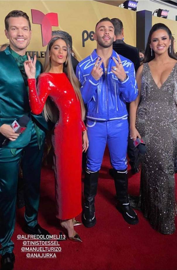 Ana Jurka compartió con varias de las estrellas del momento.