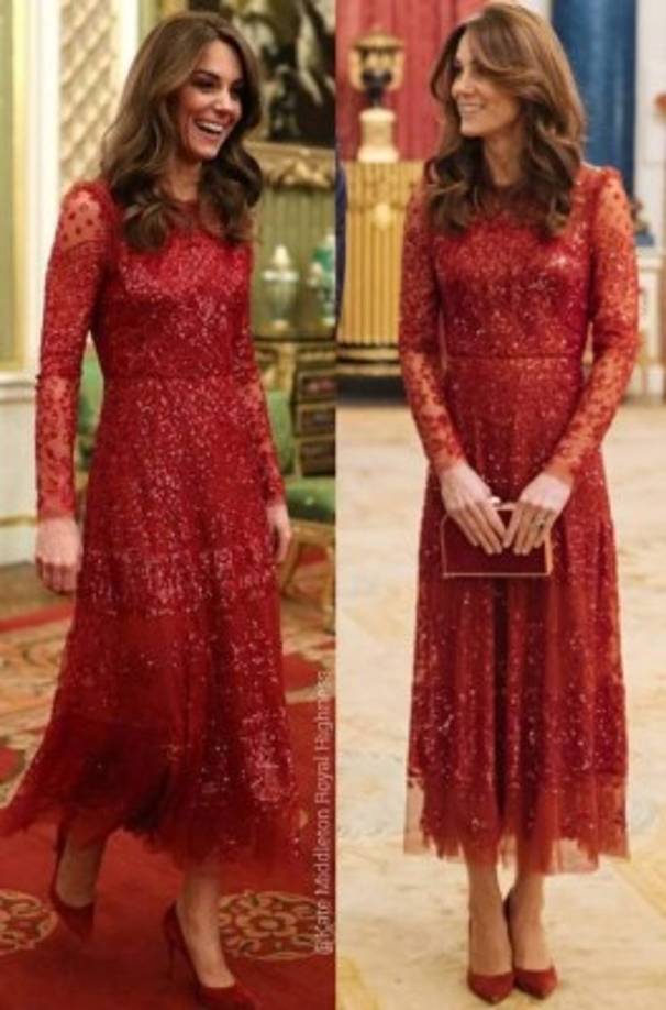 La duquesa de Cambridge completó su look con unos tacones Gianvito Rossi a tono con su vestido.<br/>