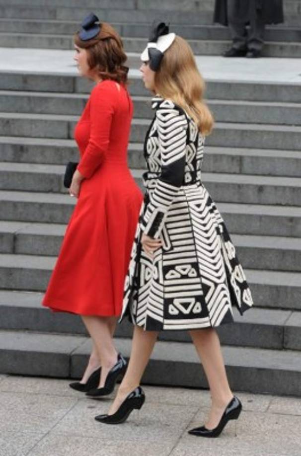 Las princesas Eugenia y Beatriz.