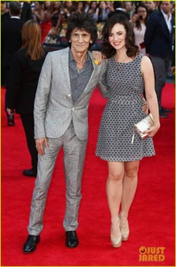 Ron Wood y Sally Wood. 30 años de diferencia. La actriz y productora teatral y el músico se casaron en 2012.